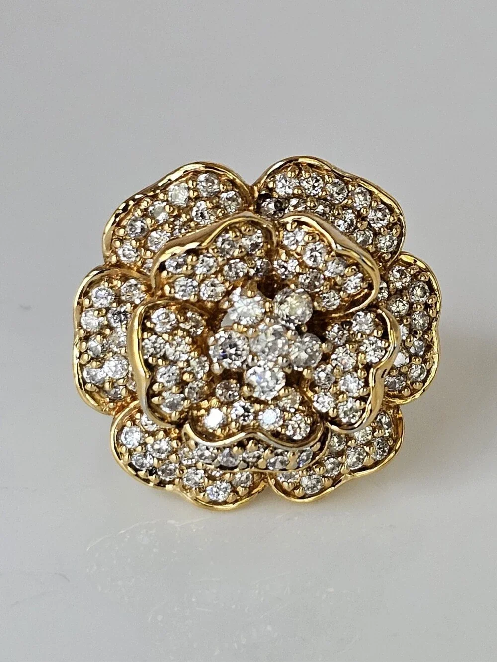 Vintage 3D Ross Simons 18K Vermeil Ring Size 8.5-9